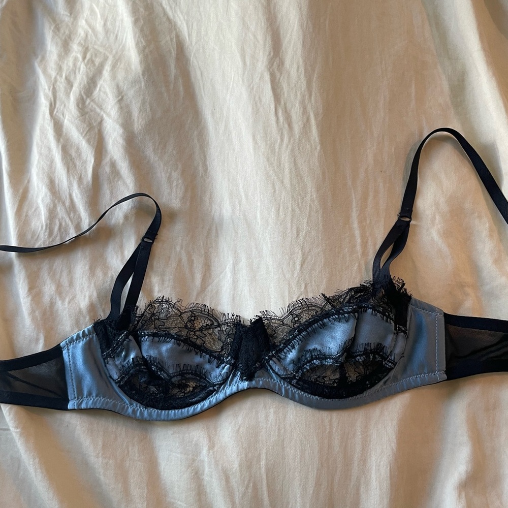 Kiki de Montparnasse 32A silk and lace bra